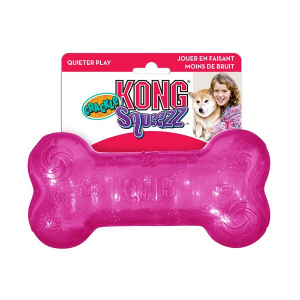 KONG mänguasi koerale Squeezz Crackle Bone M